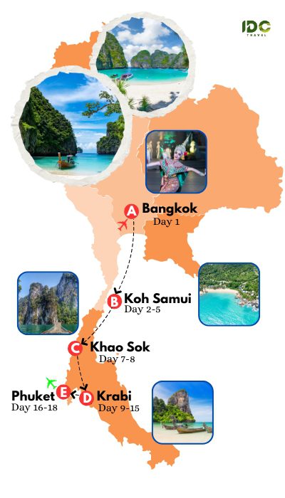 Thailand Beach Holiday 18 Days