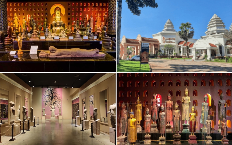 The museum showcases the rich history and cultural heritage of the Khmer Empire