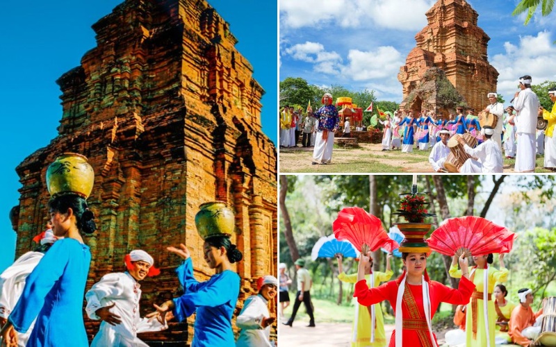 The Kate festival of Cham people held at the sanctuary