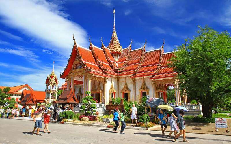The pagoda of Wat Chalong