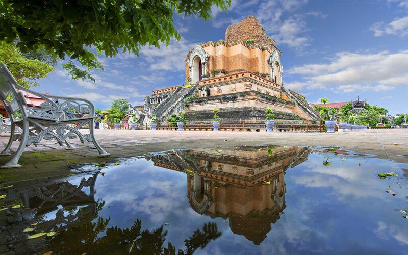 Visit Wat Chedi Luang, home to Chiang Mai's largest Buddhist chedi
