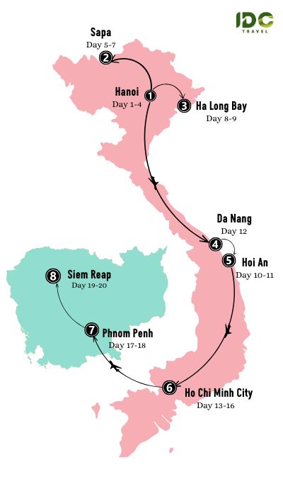 Wonders of Vietnam and Cambodia in 21 Days