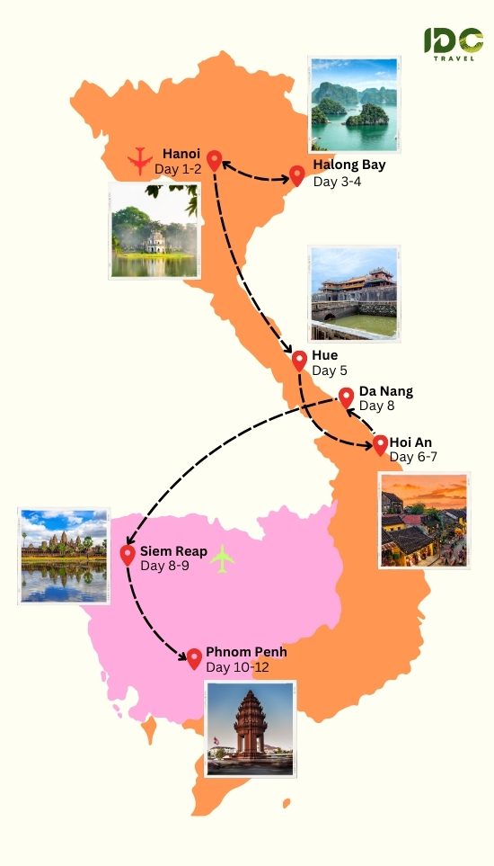 World Heritage of Vietnam and Cambodia in 12 Days