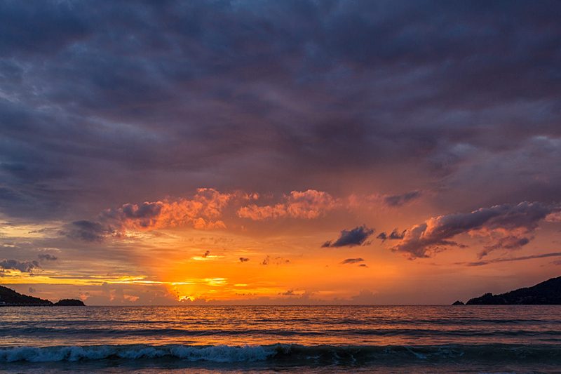 You should not miss a chance to chase the sunset at Patong Beach