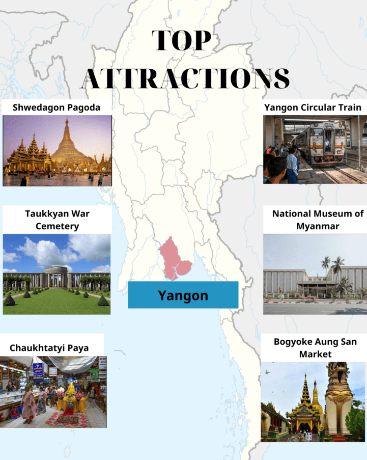 Myanmar tourist maps